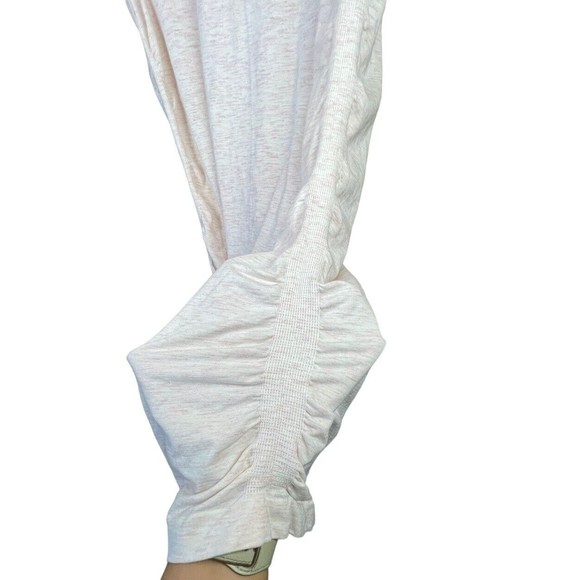 Fabletics Kathie Seamless Mock Neck Bodycon Knit Top Opal Pink Size L Side Ruch‎ - Picture 6 of 12